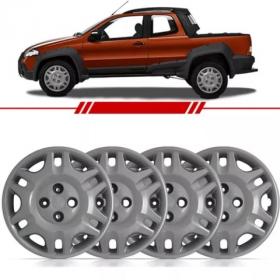 Calota Aro 14 Strada 2009 Parafuso Cubo Alto